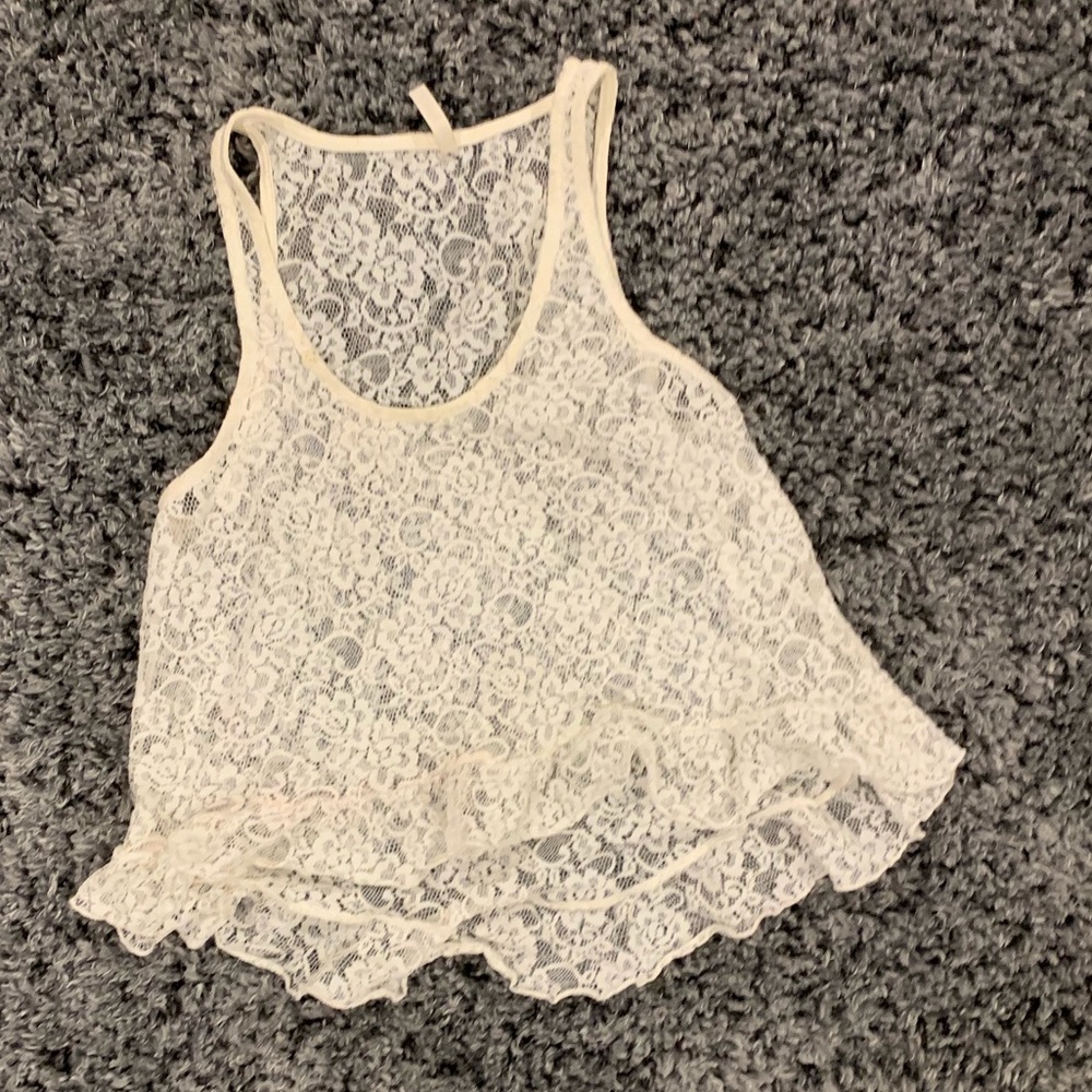 Lace Ruffle Tank - Picture 5 of 6